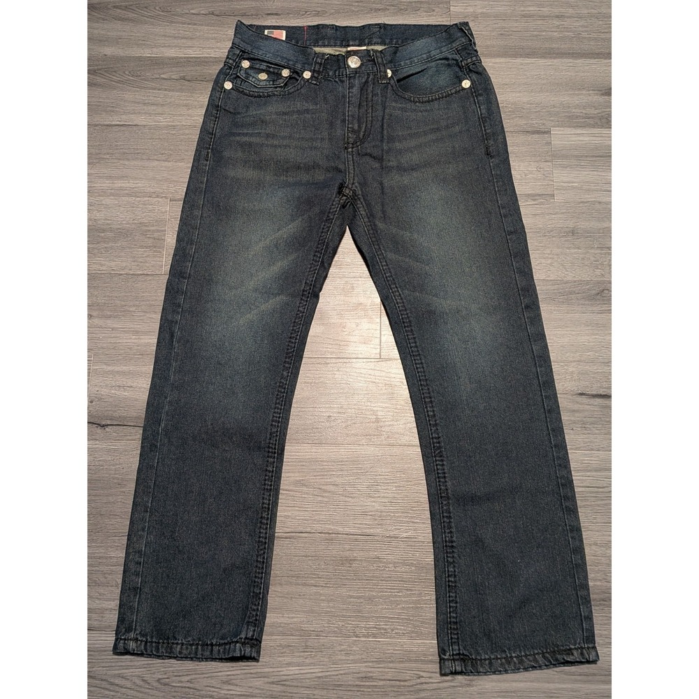 True Religion Men's Dark Wash Made in USA  "Joy Supert" Jeans Size 34x31